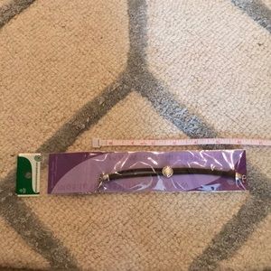 Black double band bracelet